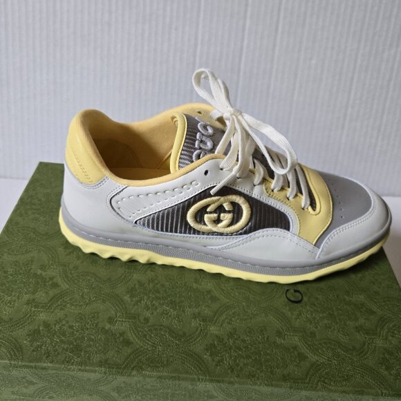 NIB Gucci Mac80 leather Sneakers IT 38.5 US 8.5 - Picture 7 of 13